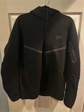 Nike Tech Fleece Windrunner Hoodie Mens XL Black Full Zip Jacket NWT HV0949-010